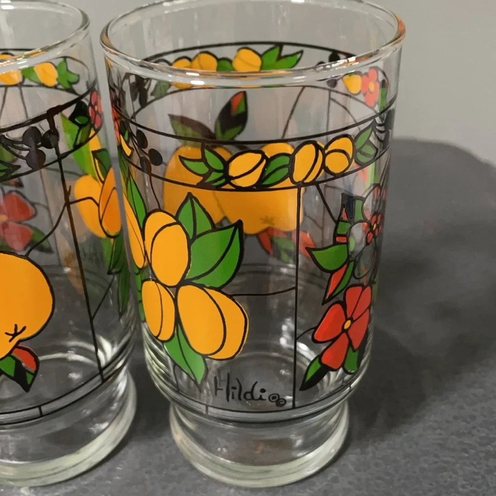 Vintage 70’s Hildi Anchor Hocking water glasses